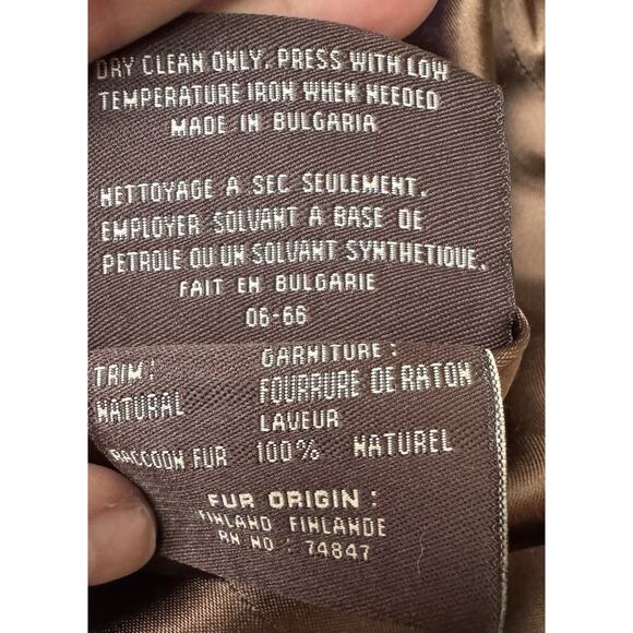 MARC NEW YORK BROWN WOOL COAT WITH FUR HOOD SIZE 2P - Picture 14 of 14